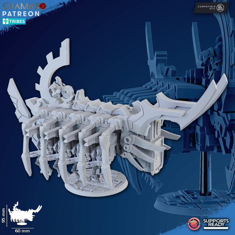 Ark of Resurrection | Necrobots | Grimdark Proxy Miniature | Ghamak