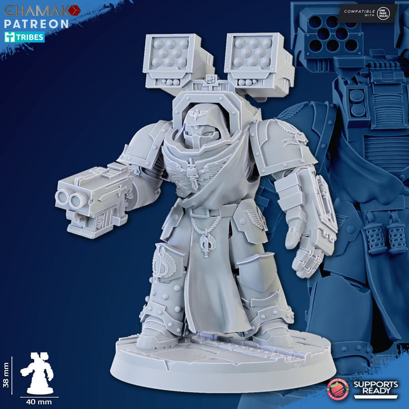 Exterminator E | Loyal Brotherhood | Grimdark Proxy Miniature | Ghamak