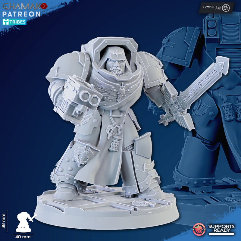 Exterminator A | Loyal Brotherhood | Grimdark Proxy Miniature | Ghamak