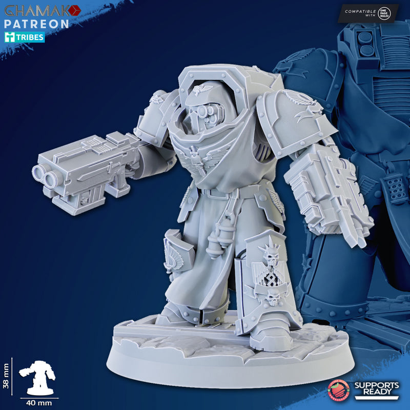 Exterminator C | Loyal Brotherhood | Grimdark Proxy Miniature | Ghamak