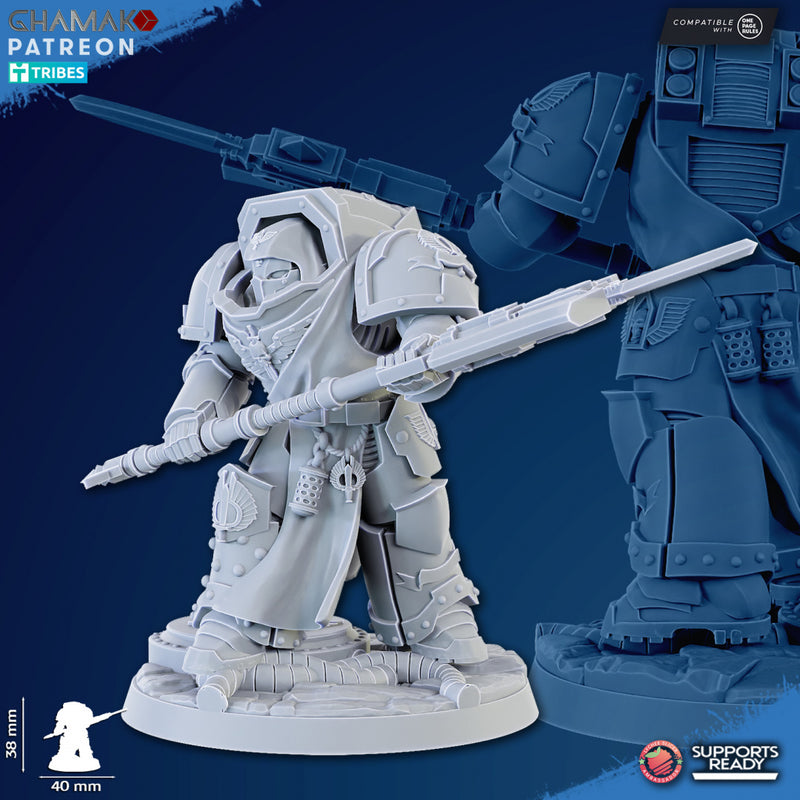 Exterminator B | Loyal Brotherhood | Grimdark Proxy Miniature | Ghamak