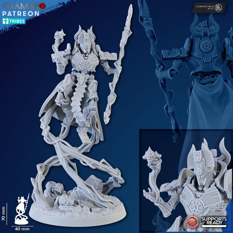 Type 4 Lord, 28/32mm resin sci-fi miniature, unpainted