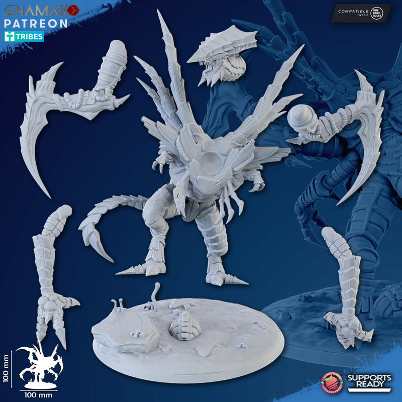 Stalking Envoy | Xeno Bugs | Grimdark Proxy Miniature | Ghamak