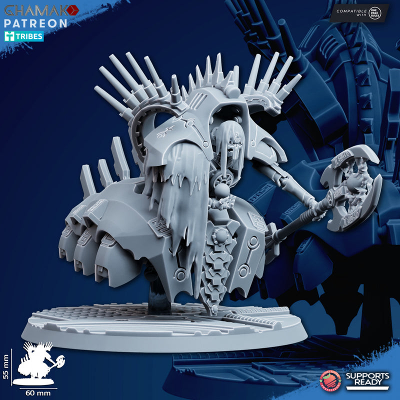 Undying Flying Lord | Necrobots | Grimdark Proxy Miniature | Ghamak