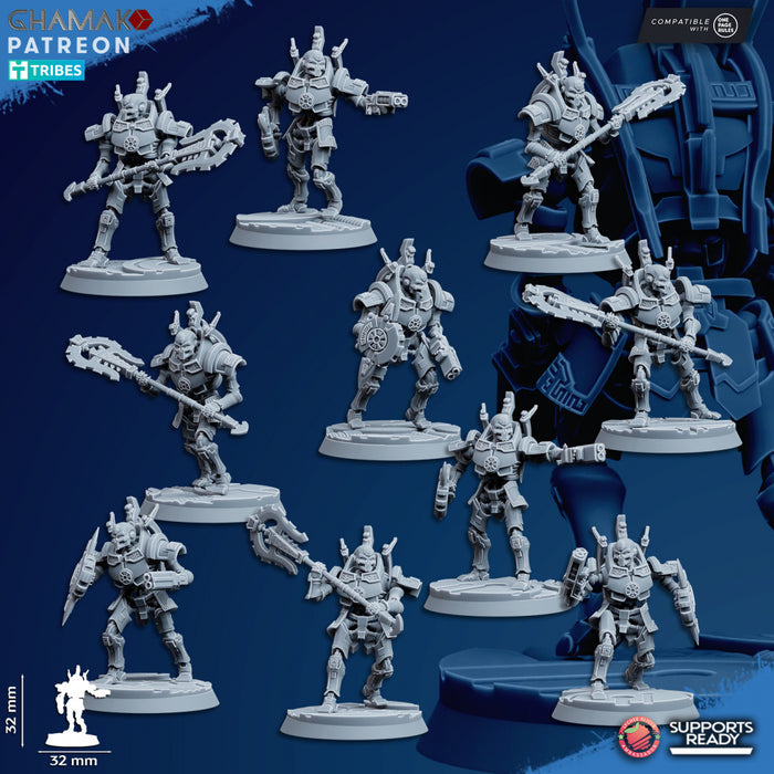 Void Centurion Miniatures | Necrobots | Grimdark Proxy Miniature | Ghamak