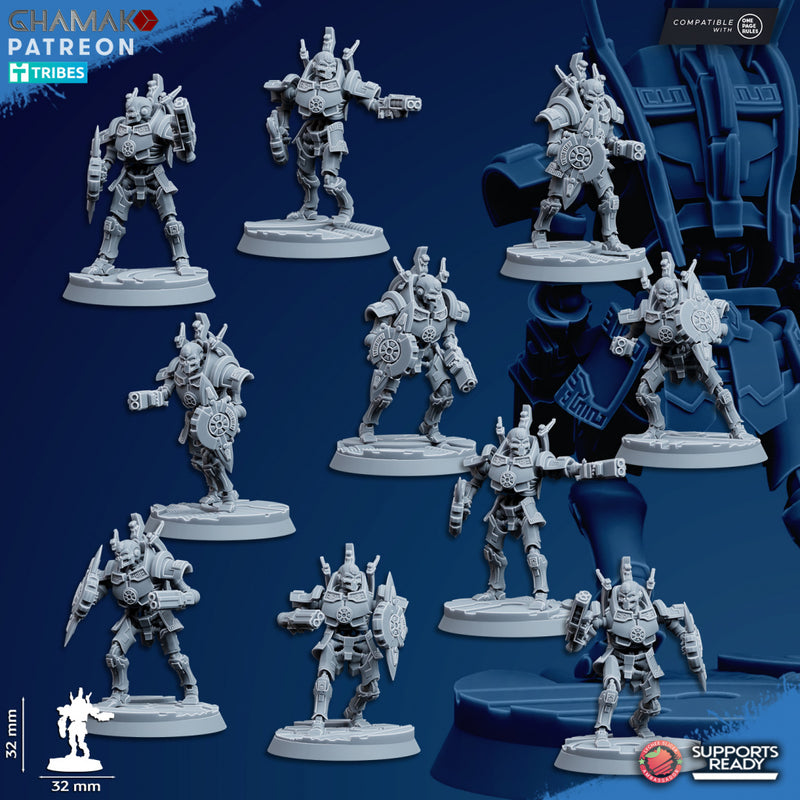 Void Centurion CQC Miniatures | Necrobots | Grimdark Proxy Miniature | Ghamak