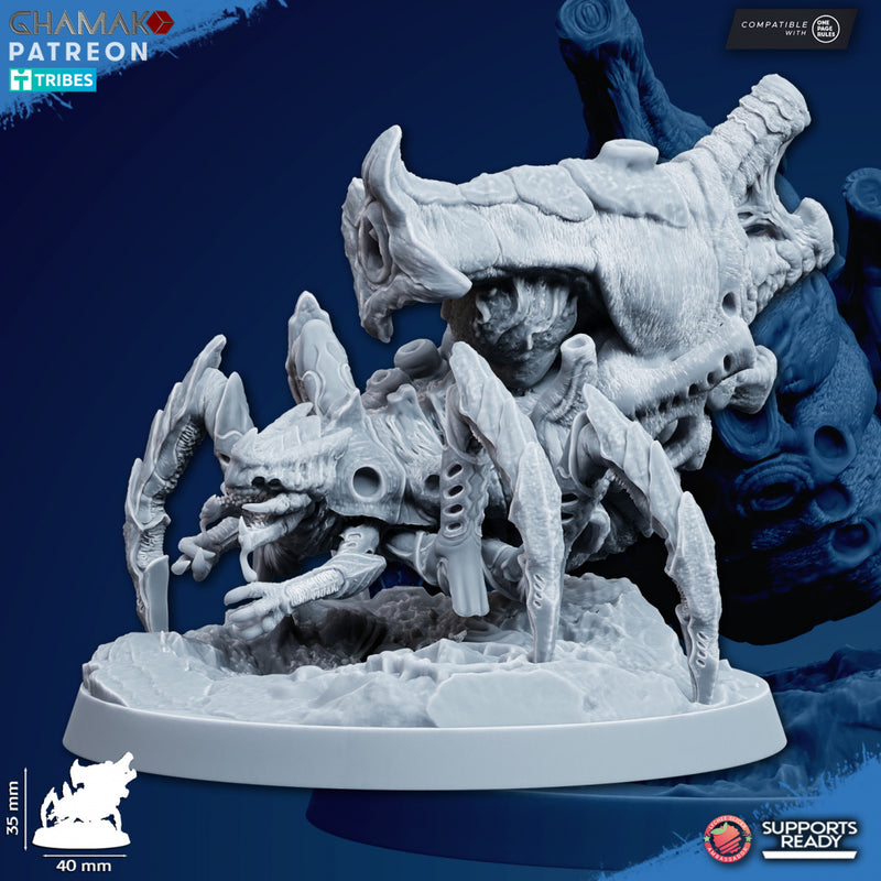 Fire Spitter | Xeno Bugs | Grimdark Proxy Miniature | Ghamak