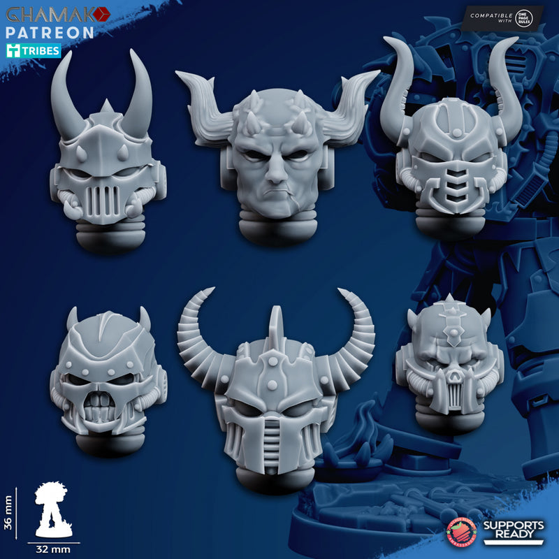 Traitor Militum Miniatures | Chaotic Brotherhood | Grimdark Proxy Miniature | Ghamak