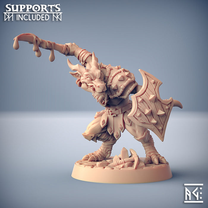 Kobold A | Plague-Mine Kobold | Fantasy D&D Miniature | Artisan Guild