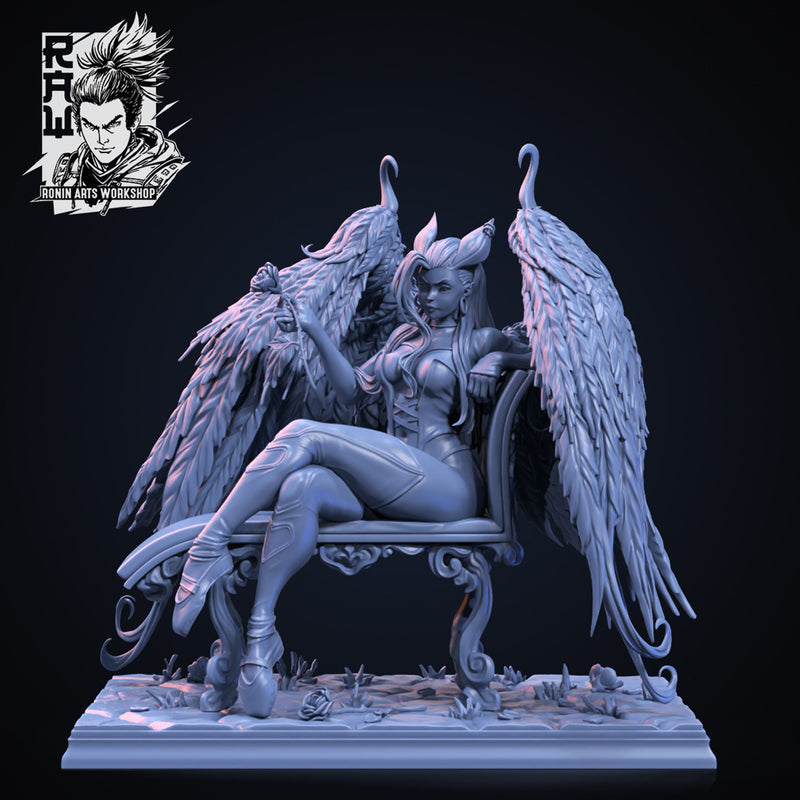 Angie | Pin-Up Statue Fan Art Miniature Unpainted | Ronin Arts Workshop