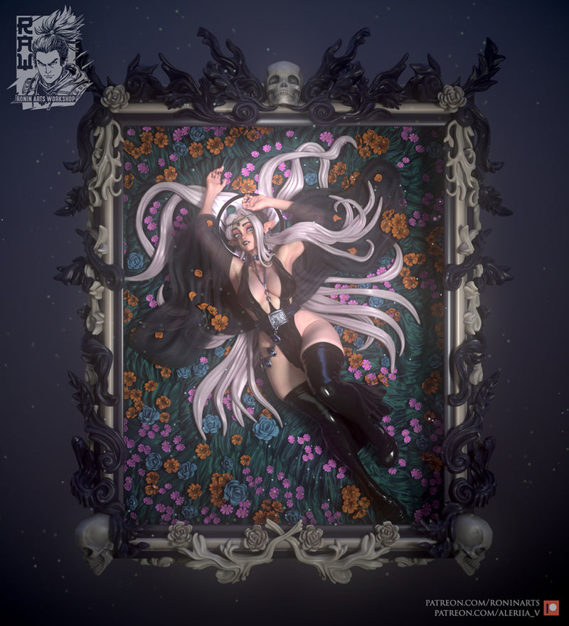 Arkilia | Pin-Up Statue Fan Art Miniature Unpainted | Ronin Arts Workshop