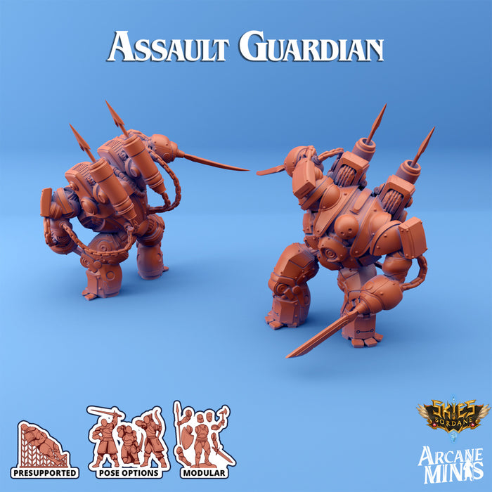 Assault Guardian A | Skies of Sordane | Fantasy Miniature | Arcane Minis