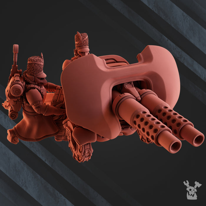 Heavy Weapons Squad (Dual Machine Gun) | Steam Guard | Grimdark Miniature | DakkaDakka