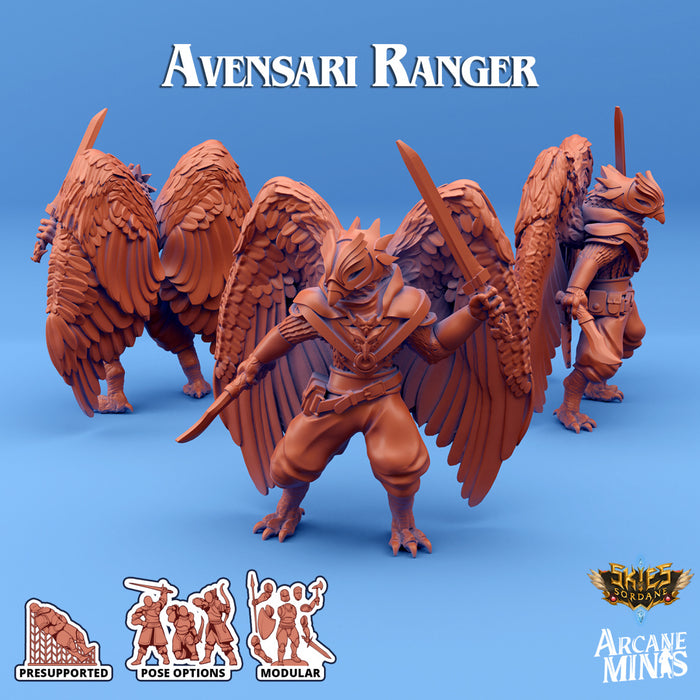 Avensari Ranger B | Skies of Sordane | Fantasy Miniature | Arcane Minis