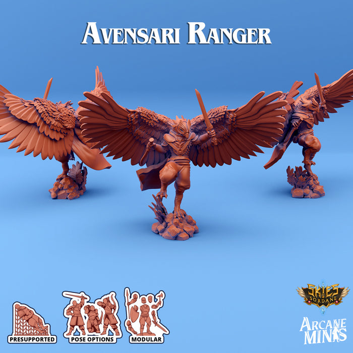 Avensari Ranger C | Skies of Sordane | Fantasy Miniature | Arcane Minis