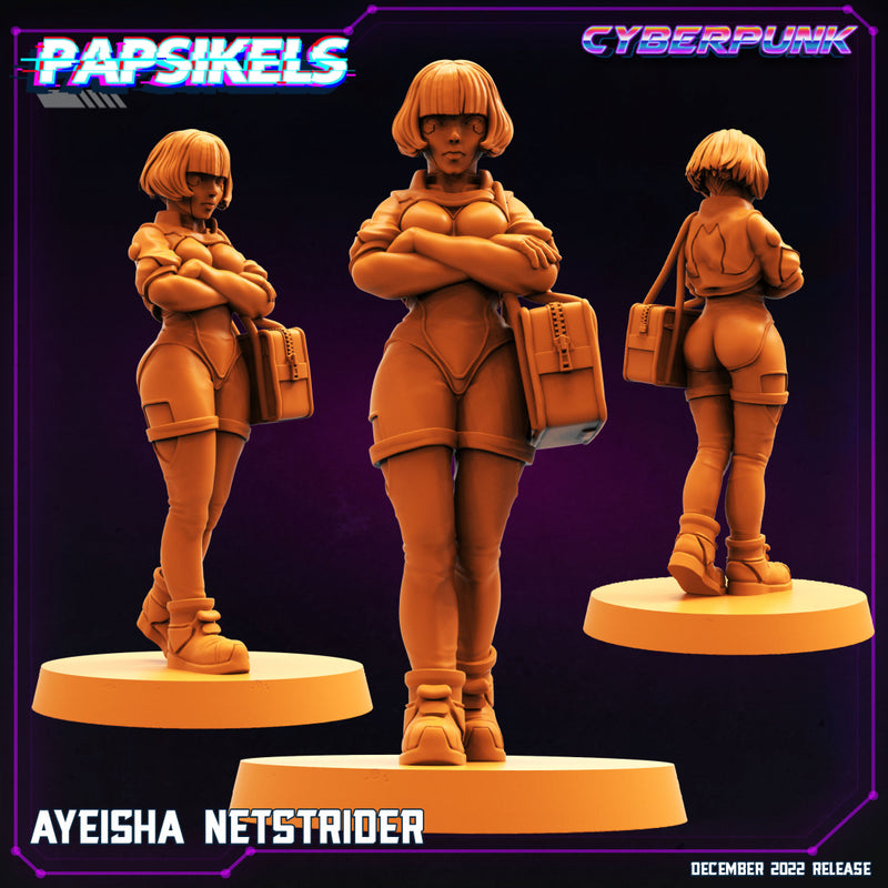 Ayeisha Miniatures | Cyberpunk | Sci-Fi Miniature | Papsikels