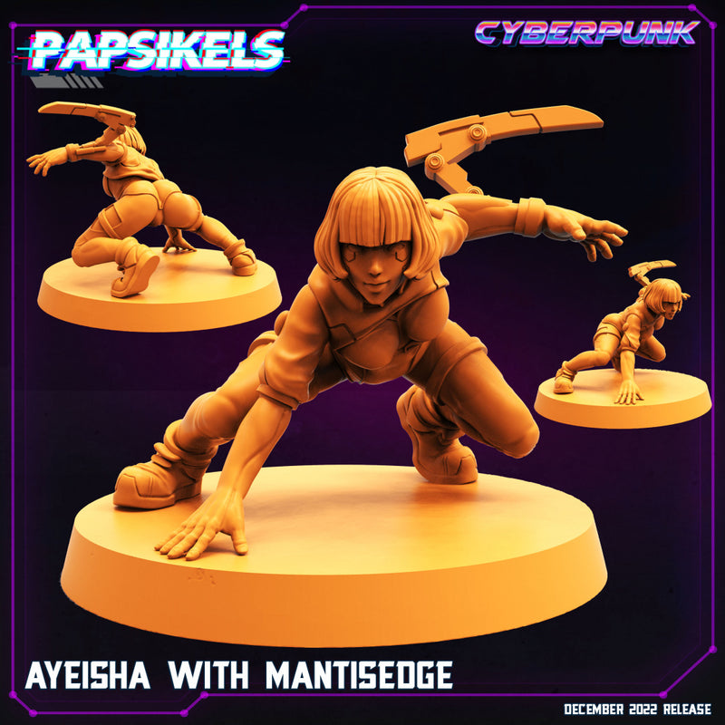 Ayeisha Miniatures | Cyberpunk | Sci-Fi Miniature | Papsikels