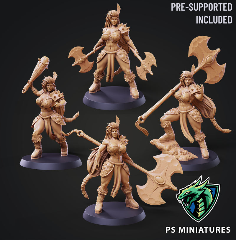 Barbarian Battlemaster Miniatures | Fantasy Miniature | PS Miniatures