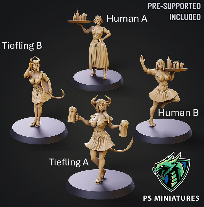 Barmaid Miniatures | Fantasy Miniature | PS Miniatures