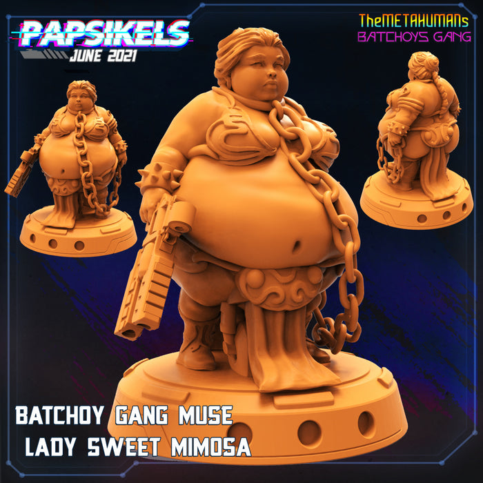 Batchoy Lady Sweet Mimosa | Cyberpunk | Sci-Fi Miniature | Papsikels