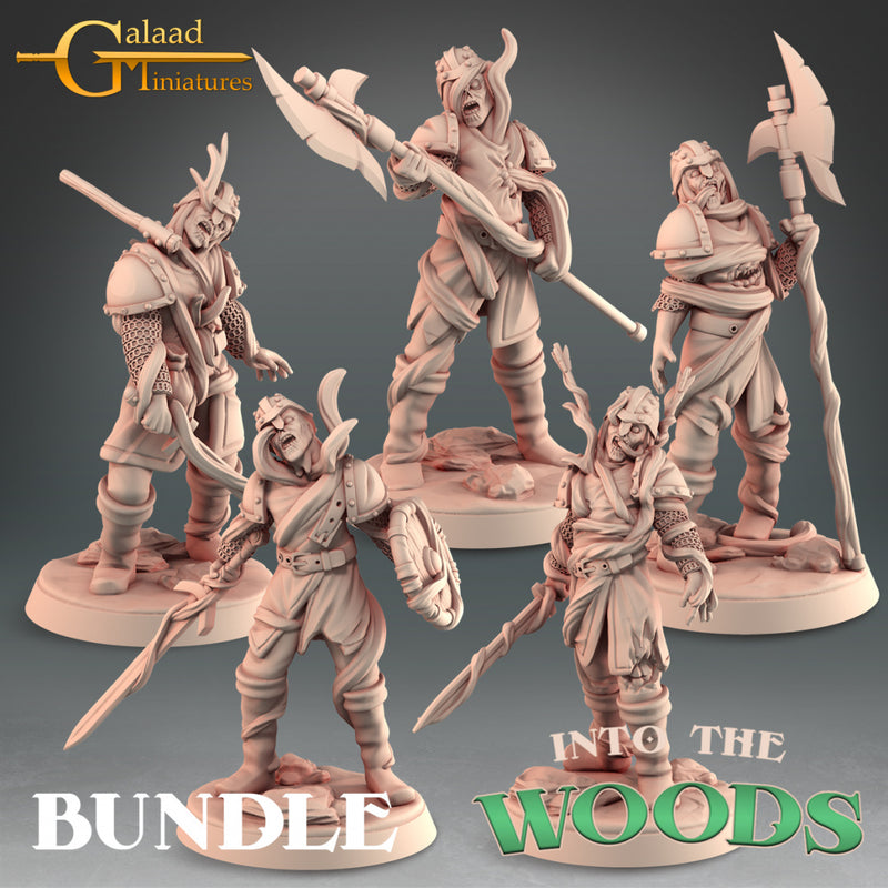 Zombie Miniatures | Into the Woods | Fantasy Miniature | Galaad Miniatures