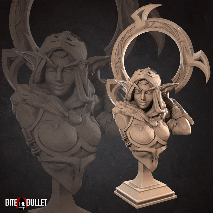 Eve the Rogue Bust |  Night Elves | Fantasy Miniature | Bite the Bullet