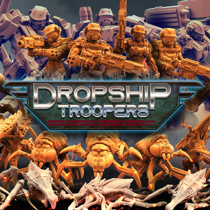 Dropship Troopers IV Miniatures (Full Set) | Sci-Fi Miniature | Papsikels