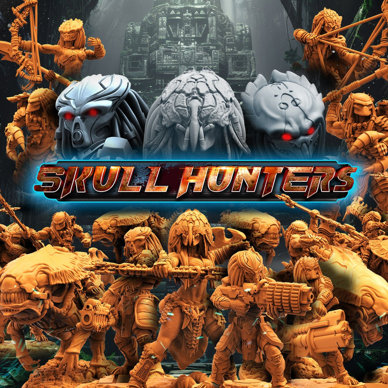 Skull Hunters Miniatures (Full Set) | Sci-Fi Miniature | Papsikels