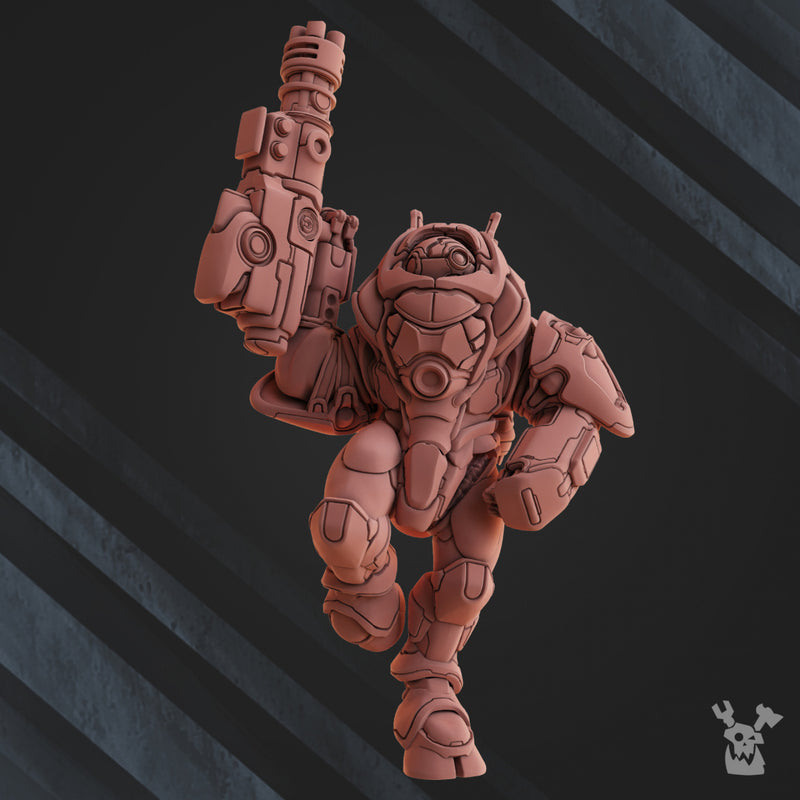 Cyber-ghosts Squad | Greater Good | DakkaDakka | Sci-Fi Grimdark Wargaming Miniature 28mm 32mm