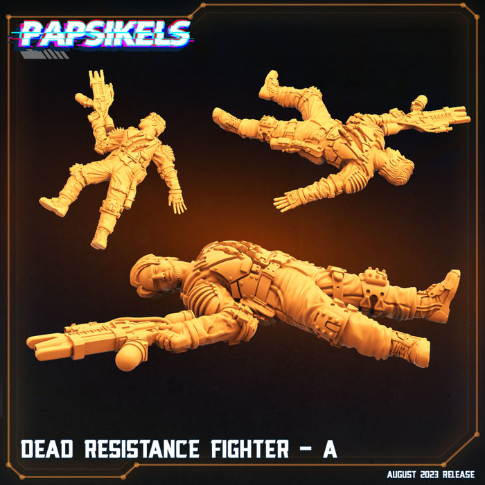 Dead Resistance Fighter A | Xeno Wars Genesis | Sci-Fi Miniature | Papsikels