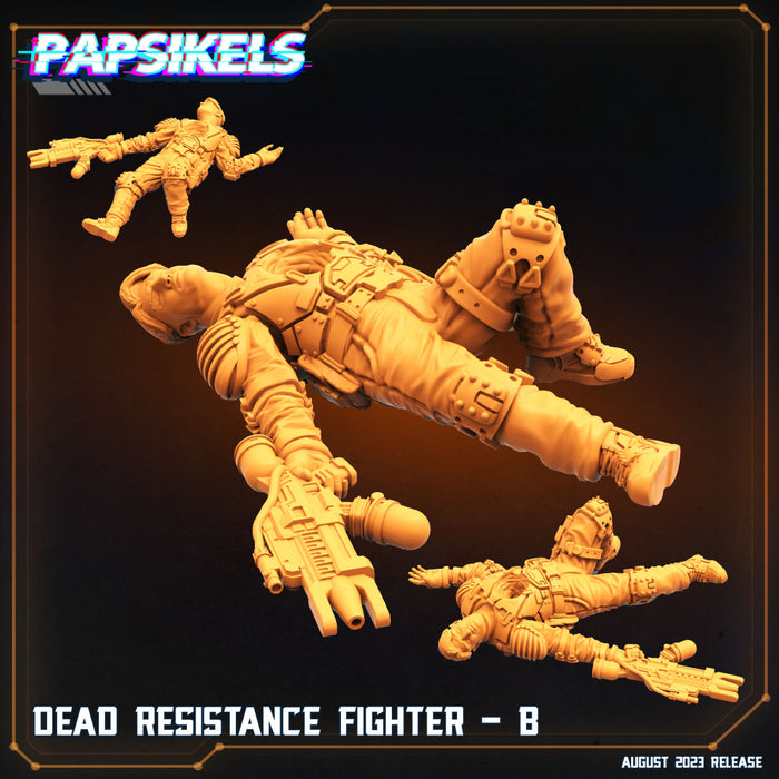 Dead Resistance Fighter B | Xeno Wars Genesis | Sci-Fi Miniature | Papsikels