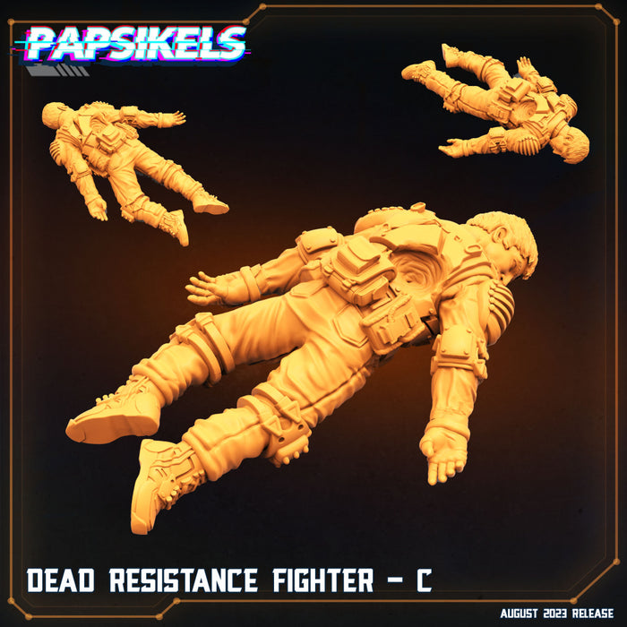 Dead Resistance Fighter Miniatures | Xeno Wars Genesis | Sci-Fi Miniature | Papsikels