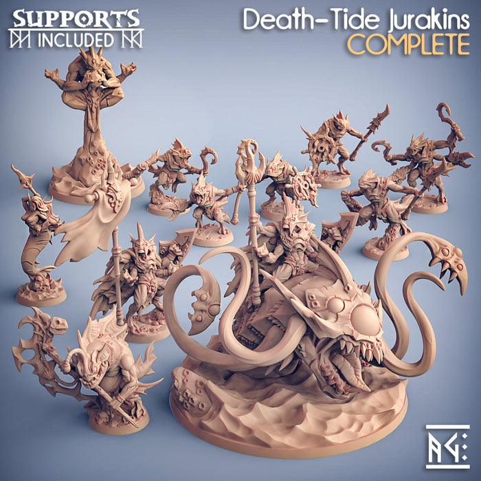 Death-Tide Jurakins Miniatures (Full Set) | Fantasy D&D Miniature | Artisan Guild