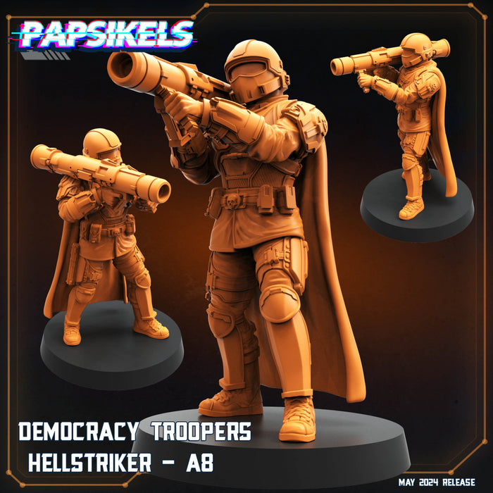 Helljumper A8 | Democracy Troopers | Sci-Fi Miniature | Papsikels