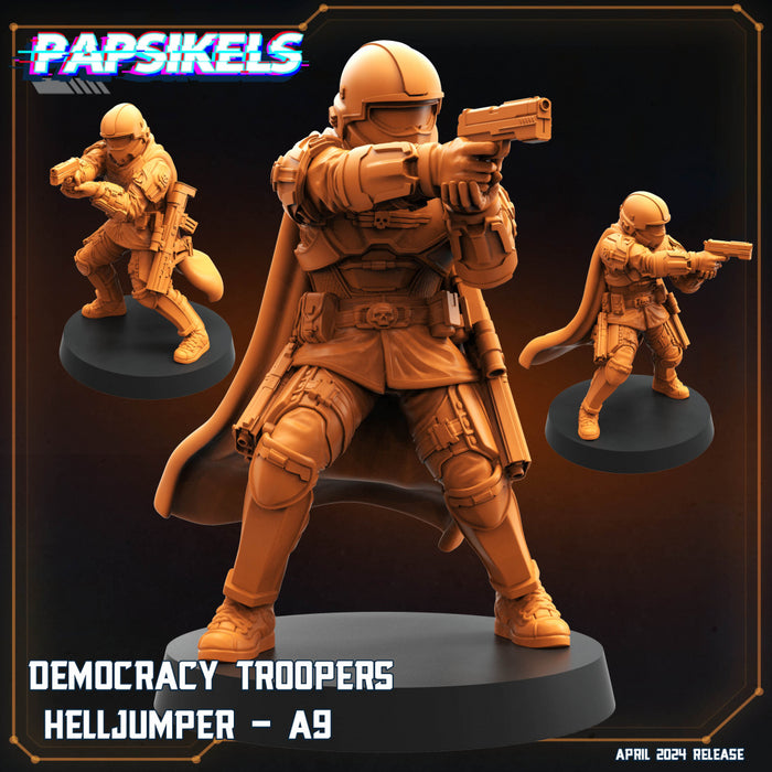 Helljumper A9 | Democracy Troopers | Sci-Fi Miniature | Papsikels