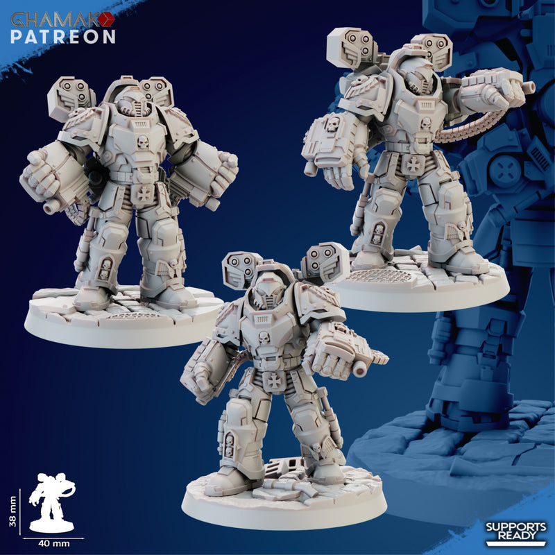 Gunner Devastation Miniatures | Brotherhood | Grimdark Proxy Miniature | Ghamak