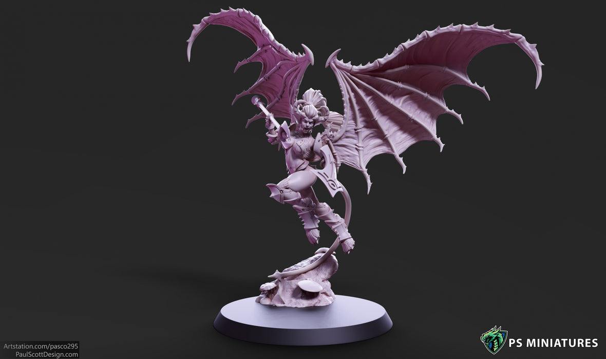 Demonic Harpy (Pose 1) | Demonics | Fantasy Miniature | PS Miniatures