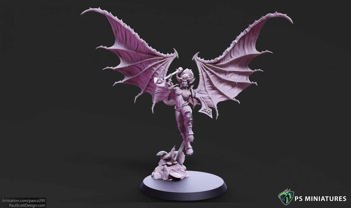 Demonic Harpy (Pose 2) | Demonics | Fantasy Miniature | PS Miniatures