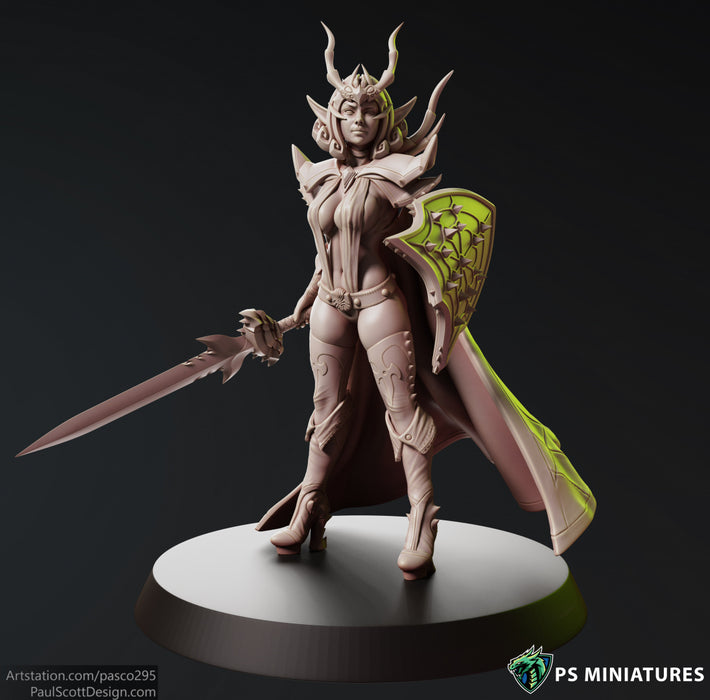 Drow Sorceress (Pose 3) | Fantasy Miniature | PS Miniatures