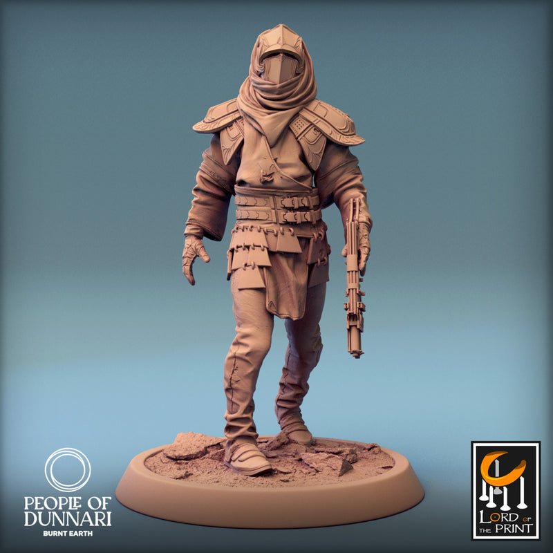 Razan Sandstorm F | People of Dunnari | Fantasy Miniature | Rescale Miniatures