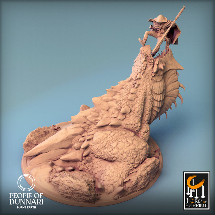 Sand Wyvern C | People of Dunnari | Fantasy Miniature | Rescale Miniatures