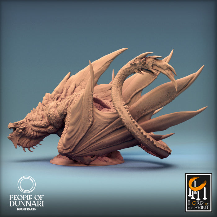 Sand Wyvern A | People of Dunnari | Fantasy Miniature | Rescale Miniatures