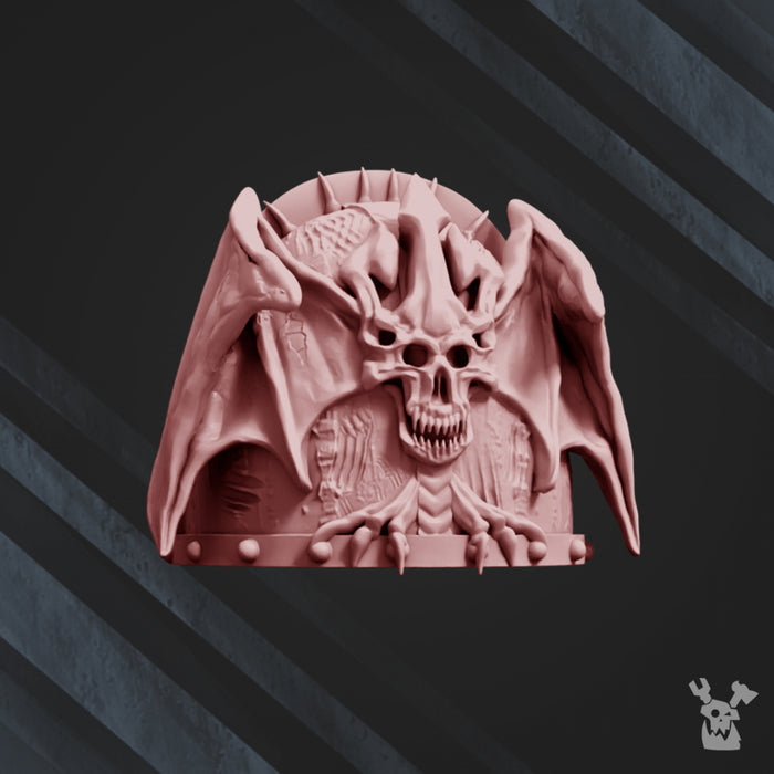 10x Winged Demon Space Warrior Pauldrons | DakkaDakka | Sci-Fi Grimdark Custom Bitz Wargaming Miniatures 28mm 32mm