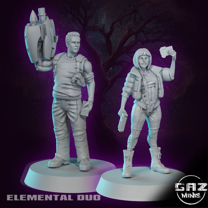 Elemental Duo | Sci-Fi | Miniature | Gaz Minis