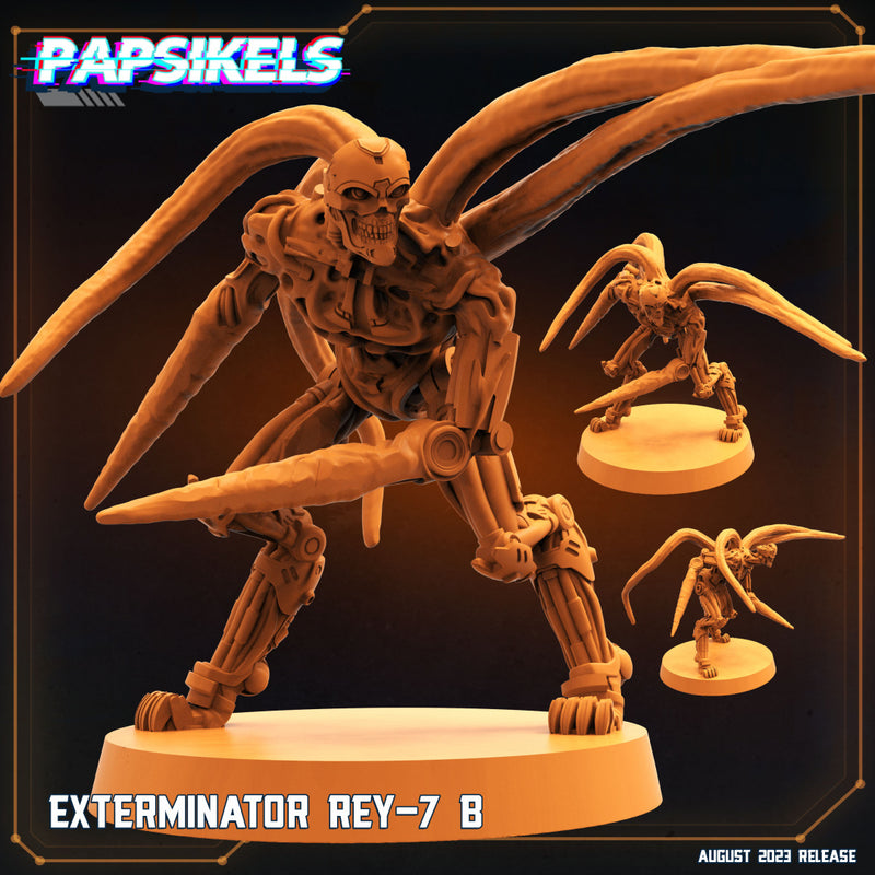 Exterminator Rey-7 Miniatures | Xeno Wars Genesis | Sci-Fi Miniature | Papsikels