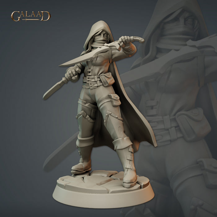 Female Bandit A | Thieves Guild | Fantasy Miniature | Galaad Miniatures