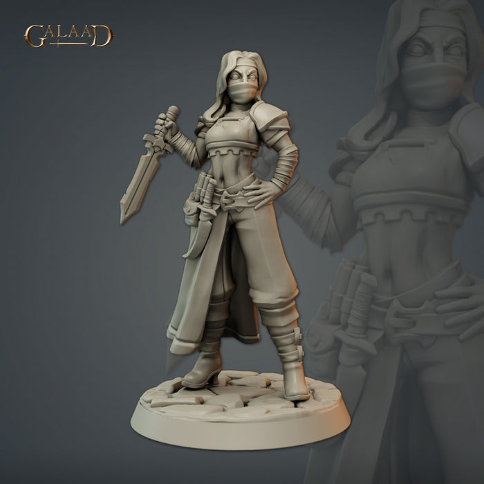 Female Bandit C | Thieves Guild | Fantasy Miniature | Galaad Miniatures (Copy) (Copy) (Copy)