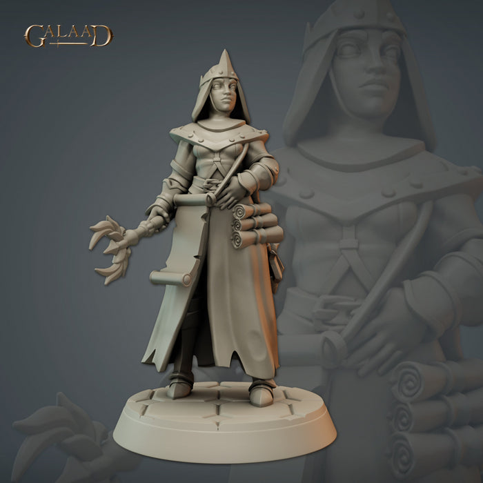 Battle Priest A | Clergy | Fantasy Miniature | Galaad Miniatures