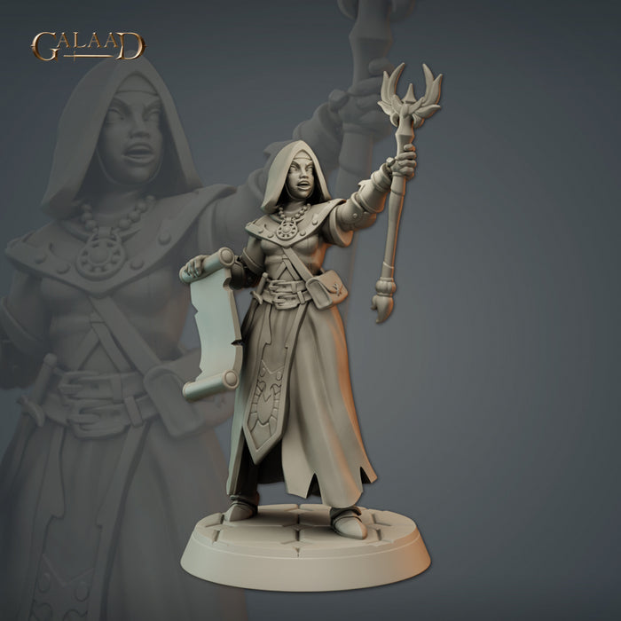 Battle Priest B | Clergy | Fantasy Miniature | Galaad Miniatures