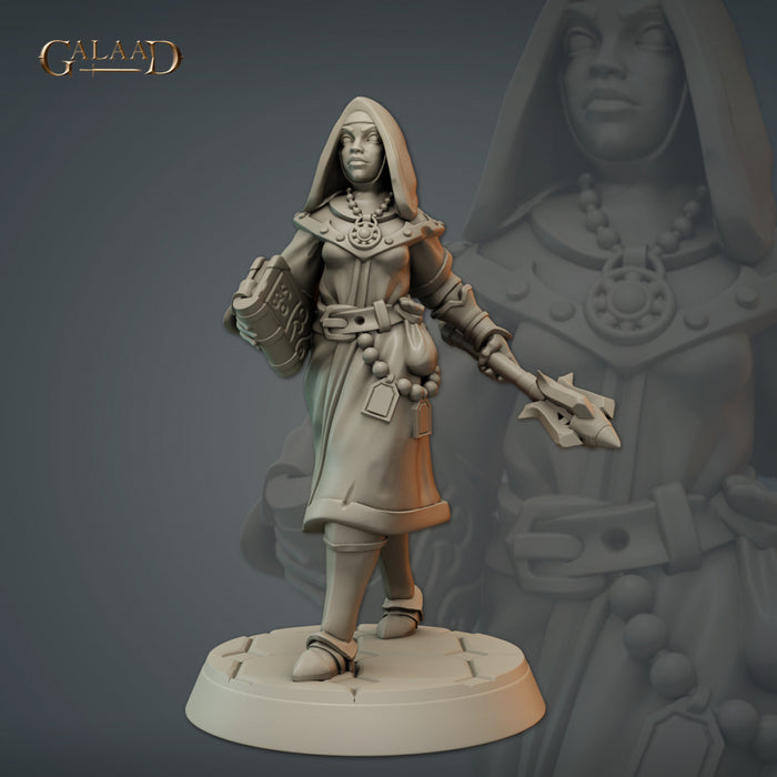 Battle Priest C | Clergy | Fantasy Miniature | Galaad Miniatures